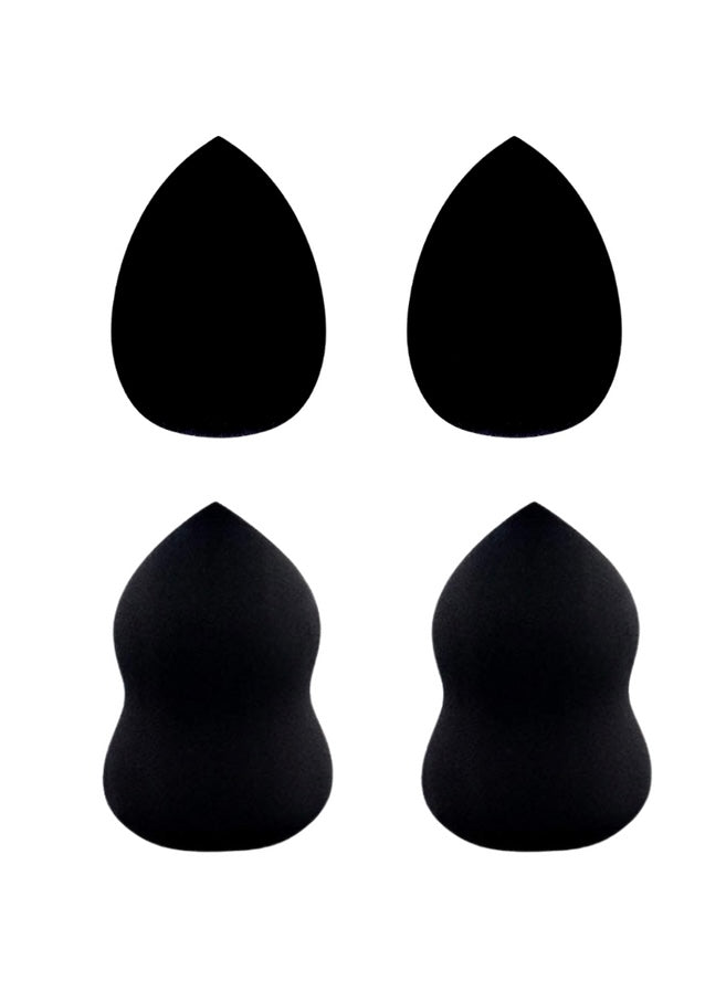 S1 & S2 Black Makeup Sponge Bundle (4-Pack)